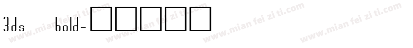 3ds bold字体转换